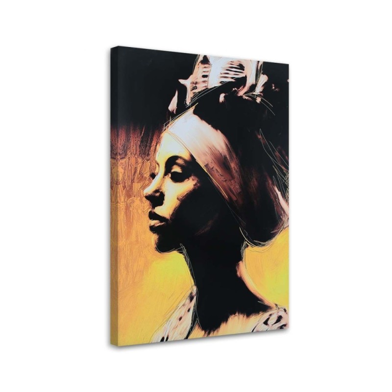 Leinwandbild - Porträt einer selbstbewussten Frau | Feeby