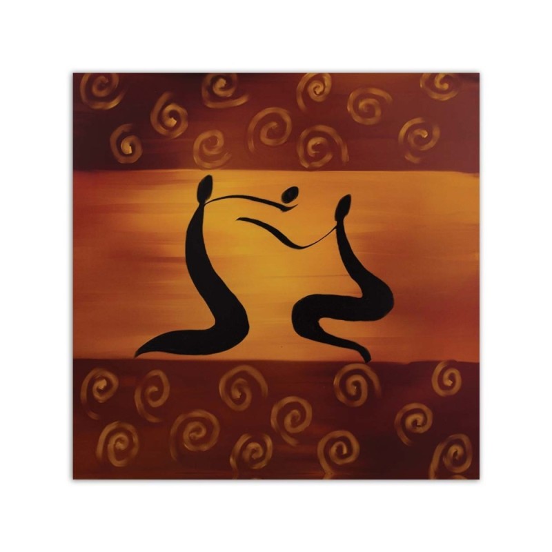 Bild - Hieroglyphen auf einem orangefarbenen Hintergrund | Feeby