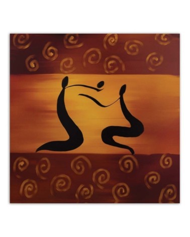 Bild - Hieroglyphen auf einem orangefarbenen Hintergrund | Feeby