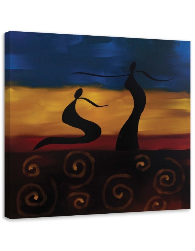 Bild - Zwei Hieroglyphen auf einem farbigen Hintergrund | Feeby