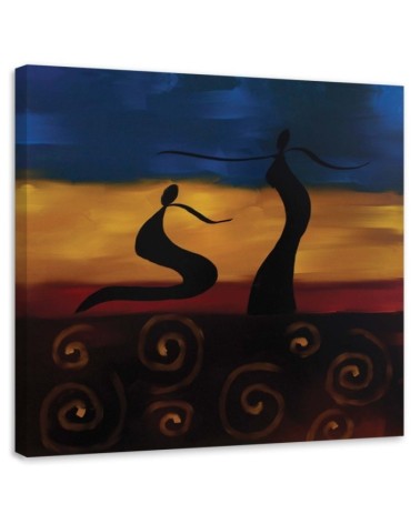 Bild - Zwei Hieroglyphen auf einem farbigen Hintergrund | Feeby