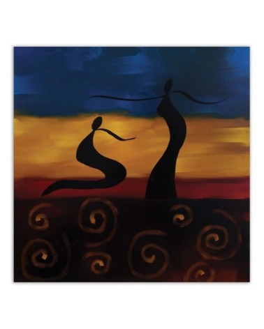 Bild - Zwei Hieroglyphen auf einem farbigen Hintergrund | Feeby