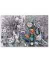 Modern Canvas painting for living room - Egyptian pharaoh scarab | FEEBY