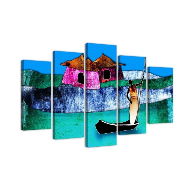 Modernes Wandbild - Afrikanische Landschaft | Feeby