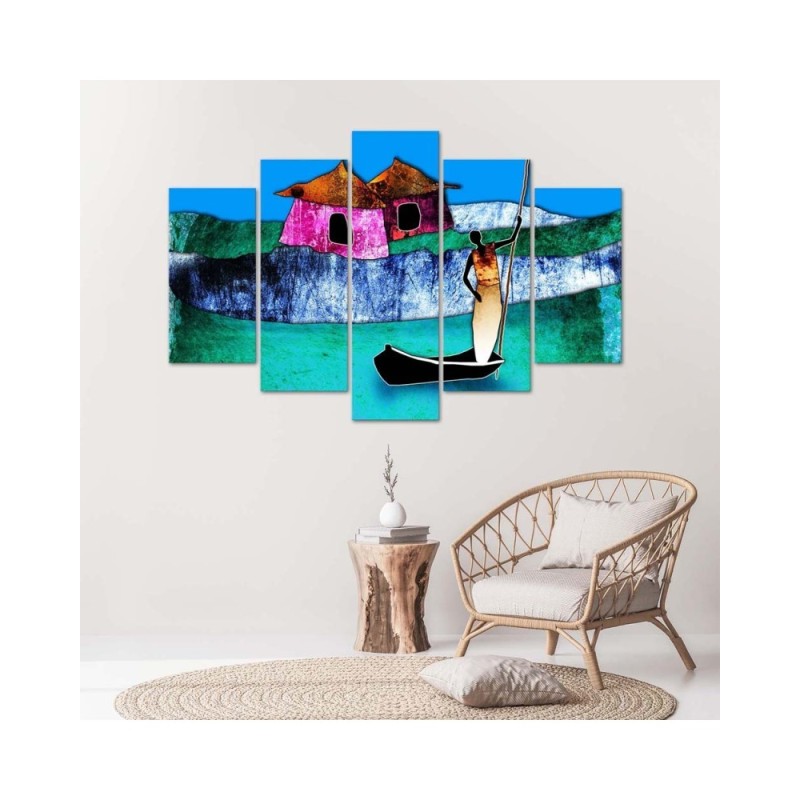 Modernes Wandbild - Afrikanische Landschaft | Feeby