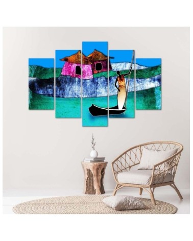 Modernes Wandbild - Afrikanische Landschaft | Feeby