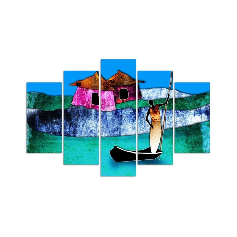 Modernes Wandbild - Afrikanische Landschaft | Feeby