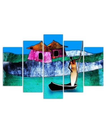 Modernes Wandbild - Afrikanische Landschaft | Feeby