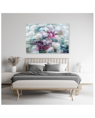 Leinwandbild - Bunte Aquarell Blätter | Feeby