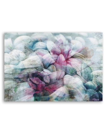 Leinwandbild - Bunte Aquarell Blätter | Feeby