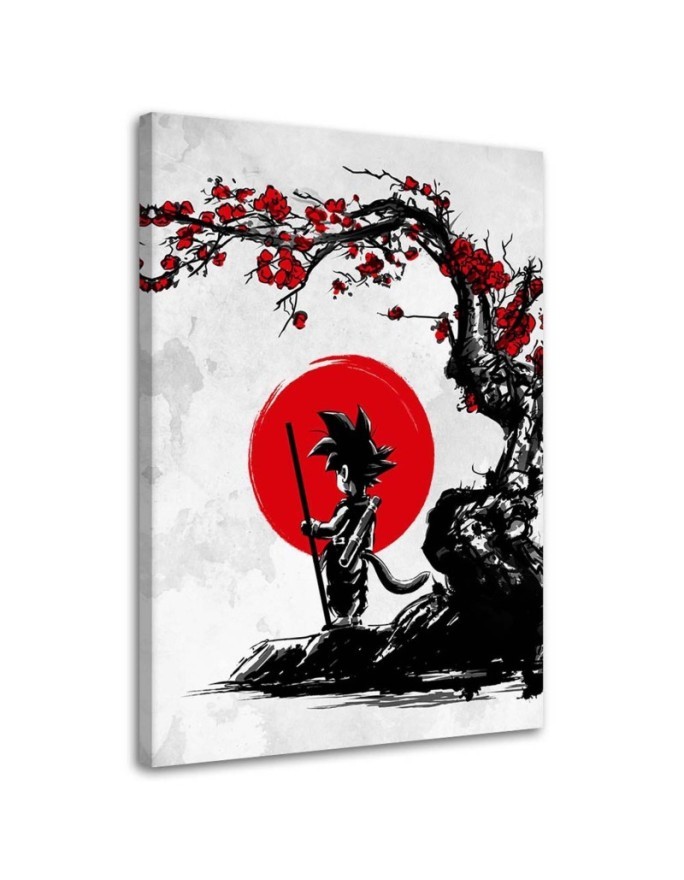 Leinwandbild - Goku und der rote Mond | Feeby