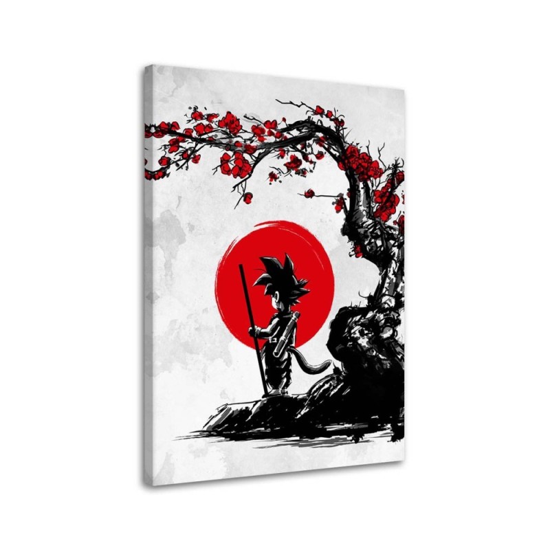 Leinwandbild - Goku und der rote Mond | Feeby