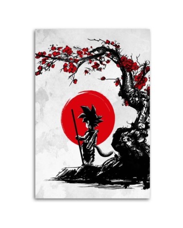 Leinwandbild - Goku und der rote Mond | Feeby