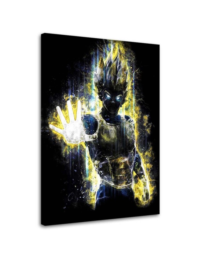 Wandbild für Wohnzimmer - Vegeta Anime-Figur | Feeby
