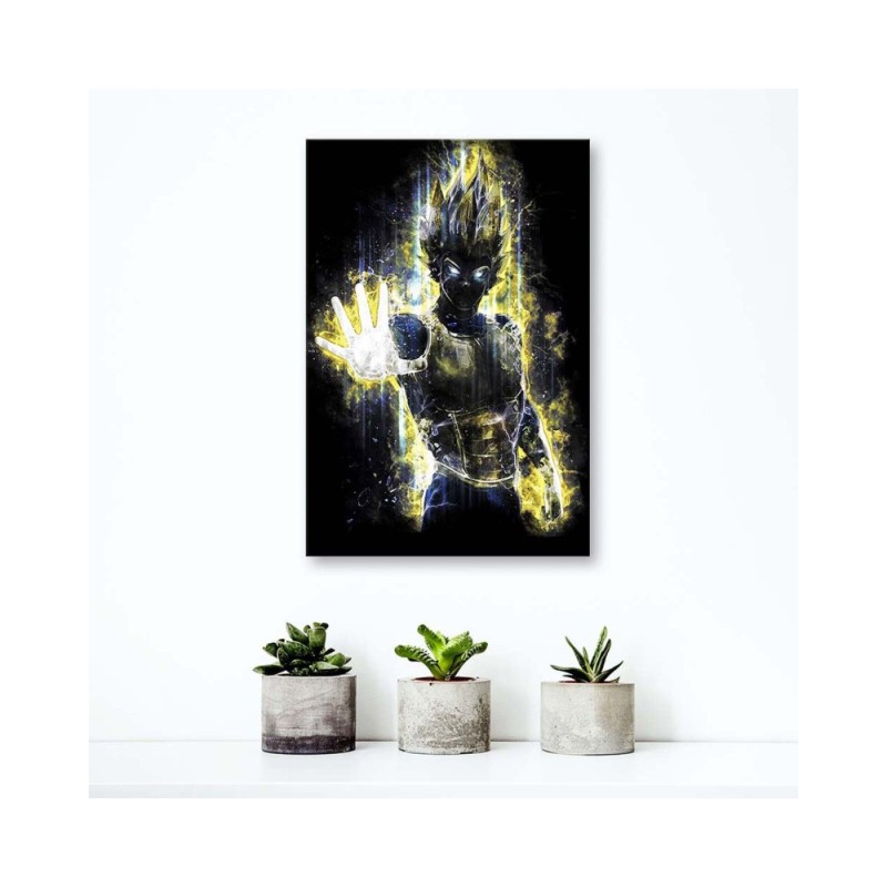 Wandbild für Wohnzimmer - Vegeta Anime-Figur | Feeby
