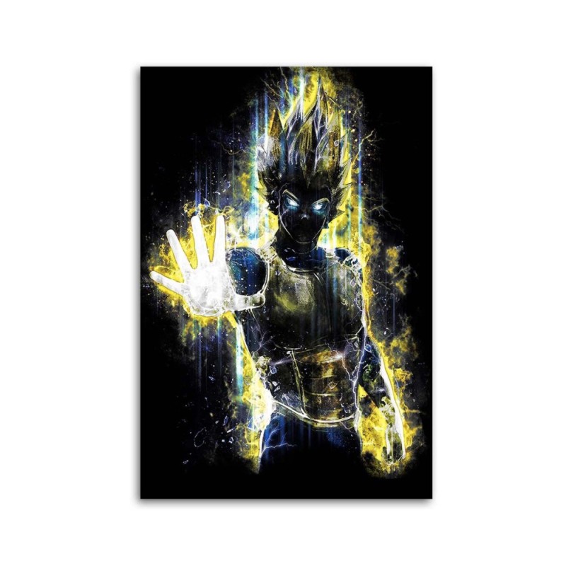 Wandbild für Wohnzimmer - Vegeta Anime-Figur | Feeby