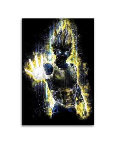 Wandbild für Wohnzimmer - Vegeta Anime-Figur | Feeby