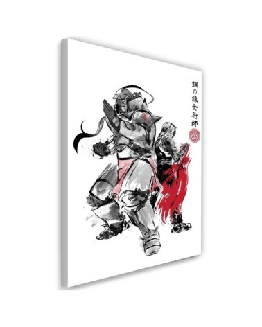 Illustration Canvas painting - Fullmetal Alchemist: Brotherhood Sumi-e | FEEBY