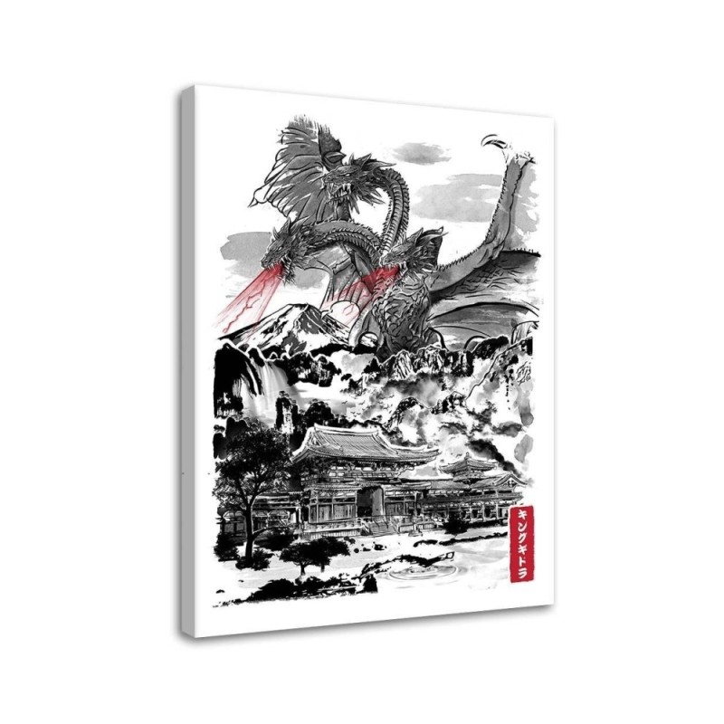Youthful Canvas paintings for wall - Godzilla films | FEEBY