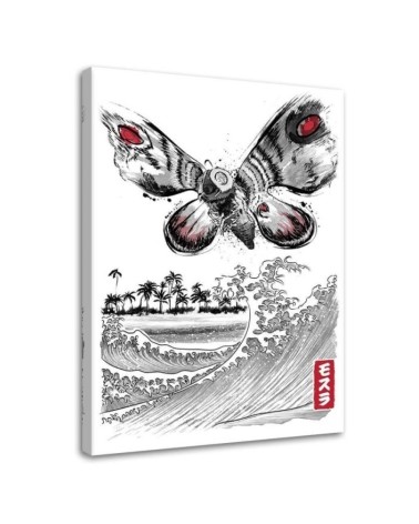 Godzilla - modern Canvas paintings for the youth room | FEEBY