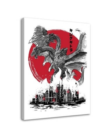 Youth canvas paintings - King Ghidorah | FEEBY