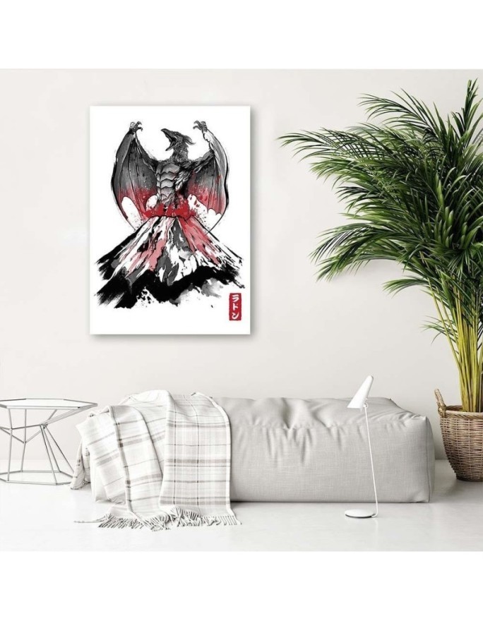 Ilustracja wydruk na płótnie - Filmy Godzilla Dr.Monekers