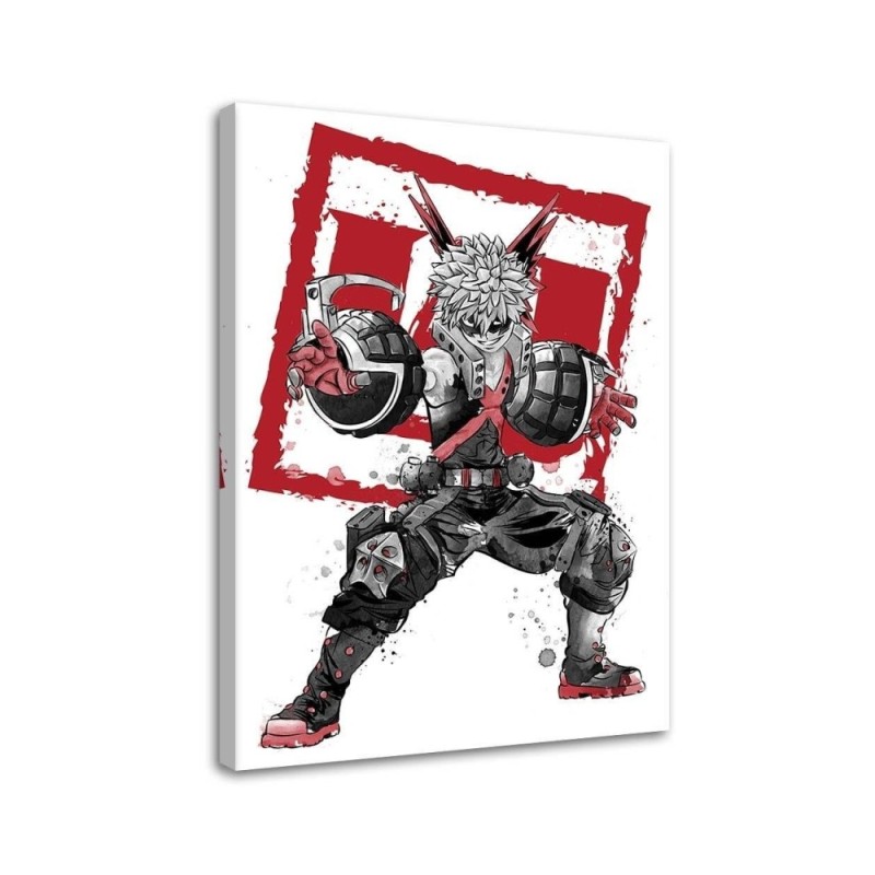 Obraz do pokoju nastolatka - Bakugo sumi-e Dr.Monekers