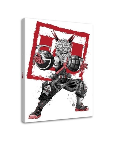 Canvas prints for teenager's room - Bakugo sumi-e Dr.Monekers | FEEBY