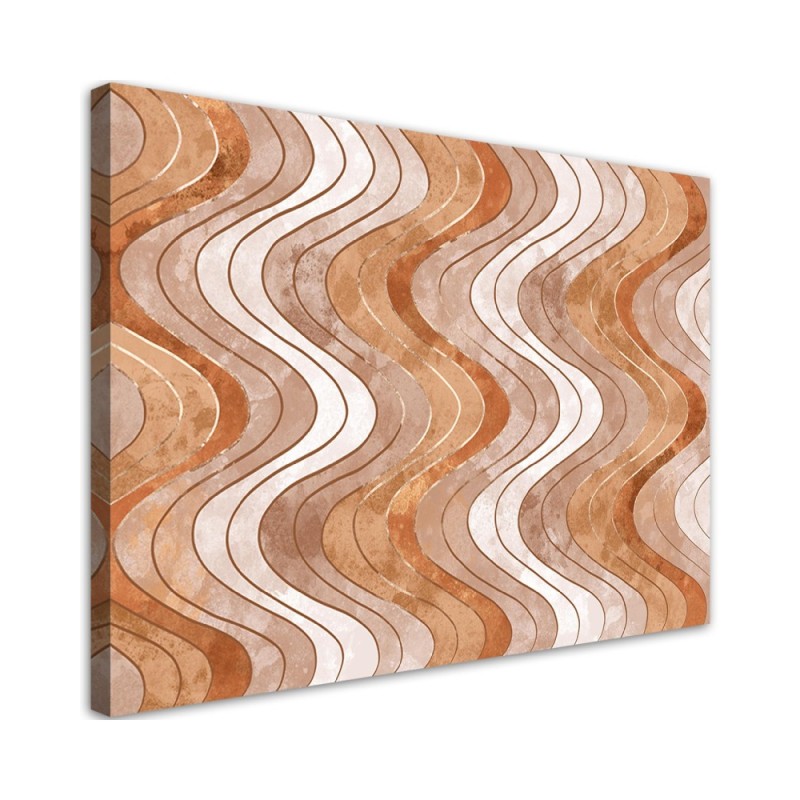 Modernes Wandbild - Vertikale wellige Linien | Feeby