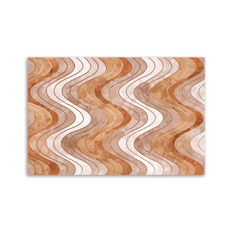 Modernes Wandbild - Vertikale wellige Linien | Feeby