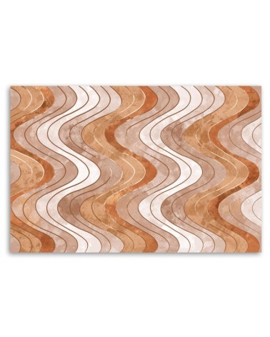 Modernes Wandbild - Vertikale wellige Linien | Feeby