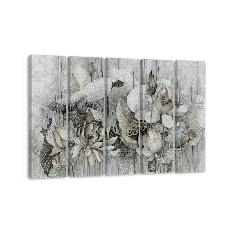 Modernes Wandbild - Saint Lotos Blumen | Feeby