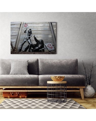 Bild auf Leinwand - Banksy Graffiti | Feeby