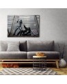 Teenage Canvas painting - Banksy room fight with love mural | FEEBY