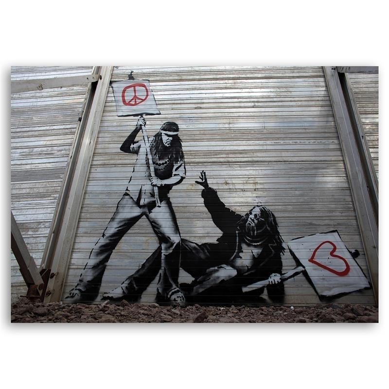 Bild auf Leinwand - Banksy Graffiti | Feeby