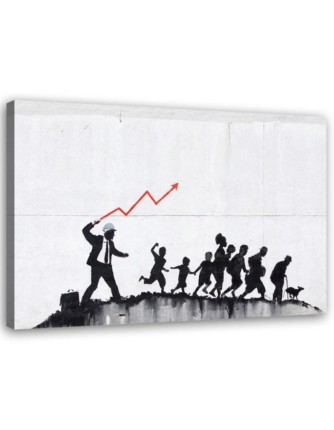 Obraz na płótnie do pokoju nastolatka - Banksy Ekomoniczna polityka