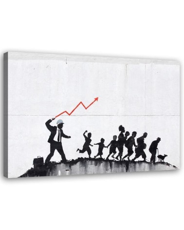 Obraz na płótnie do pokoju nastolatka - Banksy Ekomoniczna polityka
