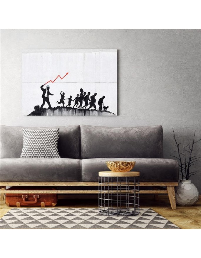 Obraz na płótnie do pokoju nastolatka - Banksy Ekomoniczna polityka