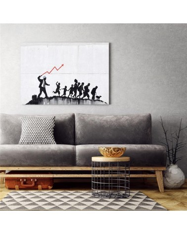 Leinwanddruck - Banksy Ökonomische Politik | Feeby