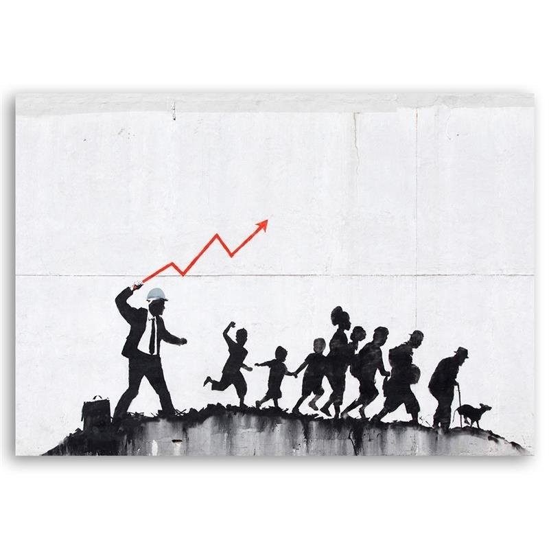 Leinwanddruck - Banksy Ökonomische Politik | Feeby