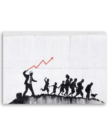 Leinwanddruck - Banksy Ökonomische Politik | Feeby