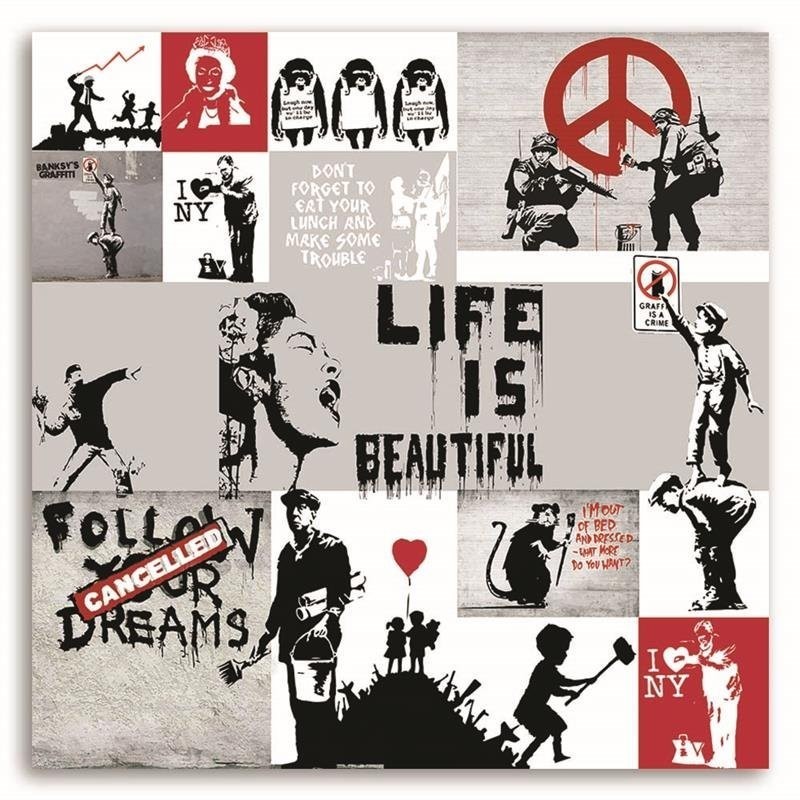 Bild - Banksy Collage aus Street-Art | Feeby