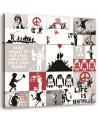 Obraz do pokoju młodzieżowego - Mural Banksy Street Art