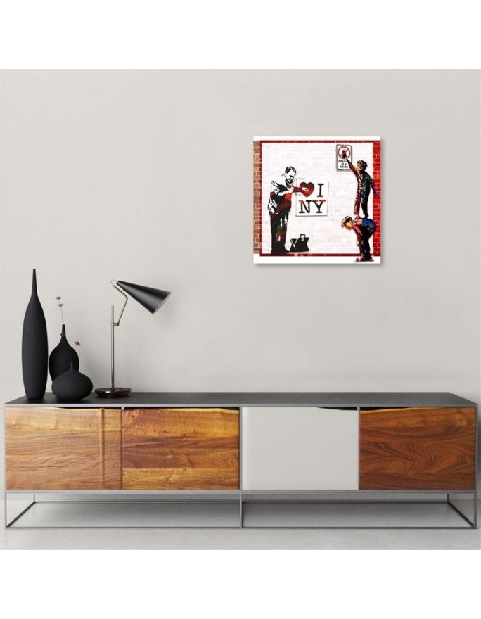 Nowoczesny obraz na ścianę - Banksy I love New York