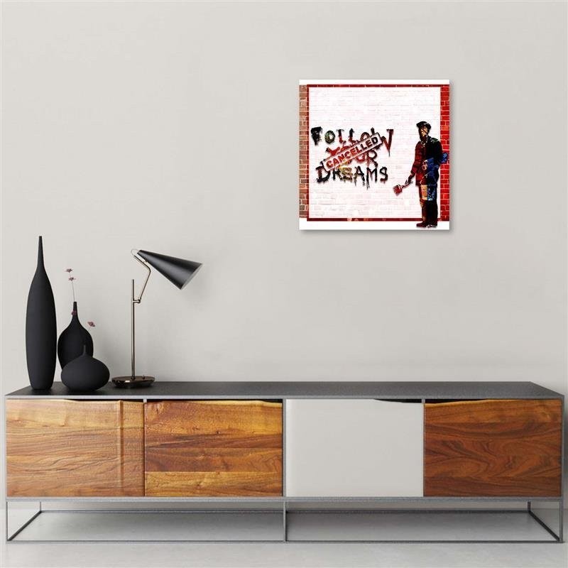 Leinwanddruck - Banksy - Abgebrochene Träume Street Art | Feeby