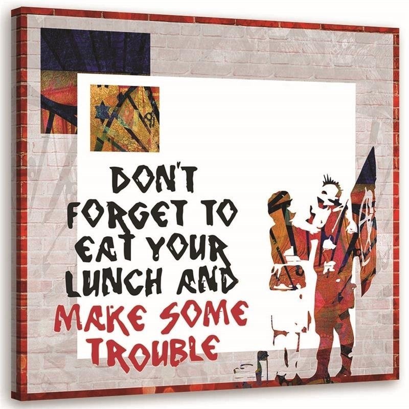 Banksy - teenage Canvas painting for room Punk | FEEBY