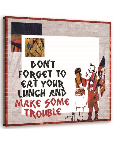 Banksy - teenage Canvas painting for room Punk | FEEBY
