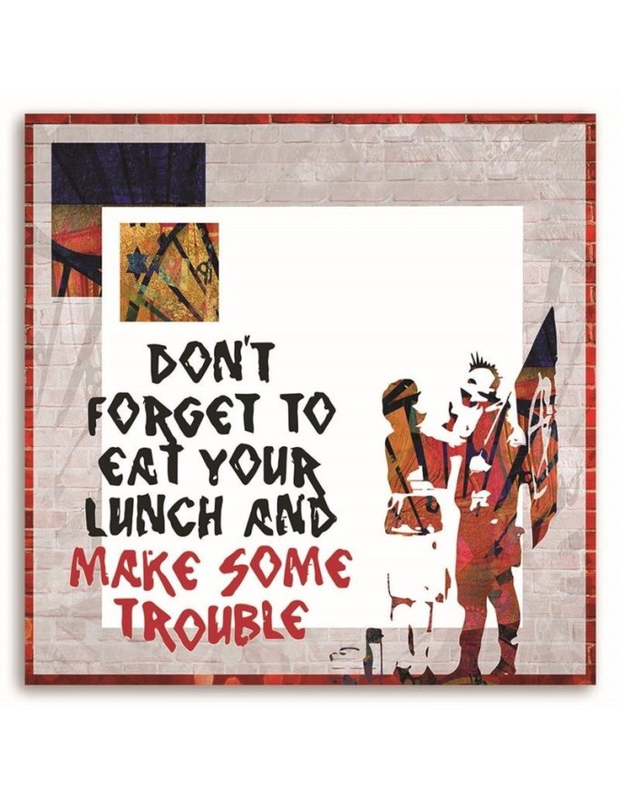 Banksy - teenage Canvas painting for room Punk | FEEBY