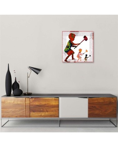 Bild auf Leinwand - Banksy Boy mit einem Hammer | Feeby