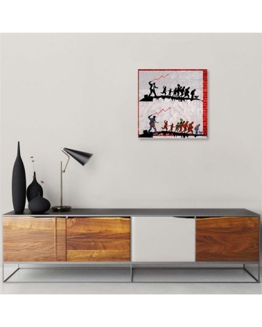 Leinwandbild modern - Banksy Ökonomische Politik | Feeby